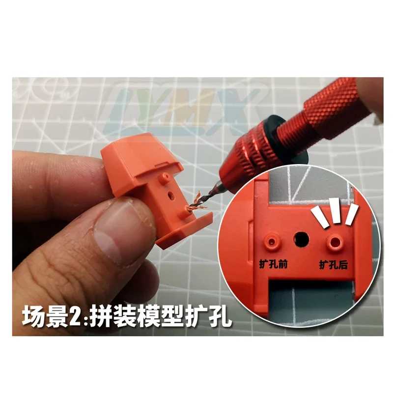 MS060 Hand Drill Set with Drill Bits for Model Hobby Hand Drilling Craft Tools Set