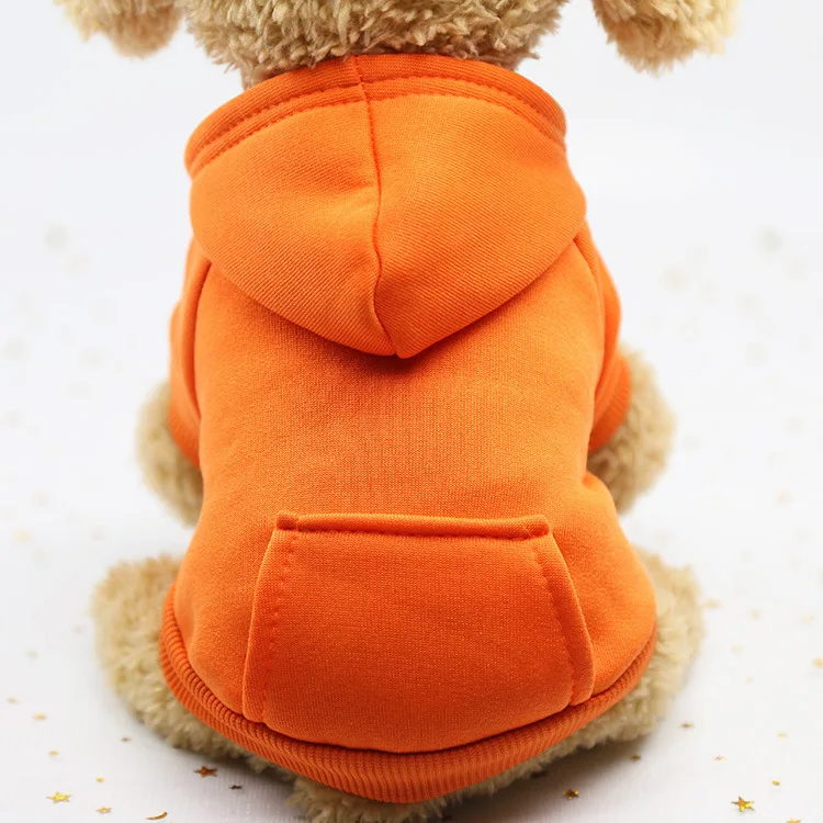 Winter Pet Dog Clothes Hoodies Warm Sweater with Pockets Coat Outfit Puppy Jacket Pet Costume Chihuahua Sweatshirt Supplies