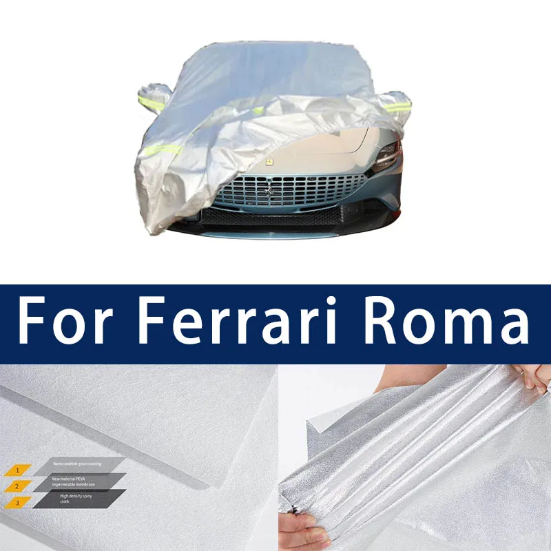 

Full car hood dust-proof outdoor indoor UV protection sun protection and scratch resistance For Ferrari Rome Sun visor Windproof