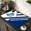 Ice Hockey Sports Exquisite Kitchen Drain Pad Super Absorbent Dinnerware Placemat Desktop Decor Pads Drying Rug Bathroom Mat 4
