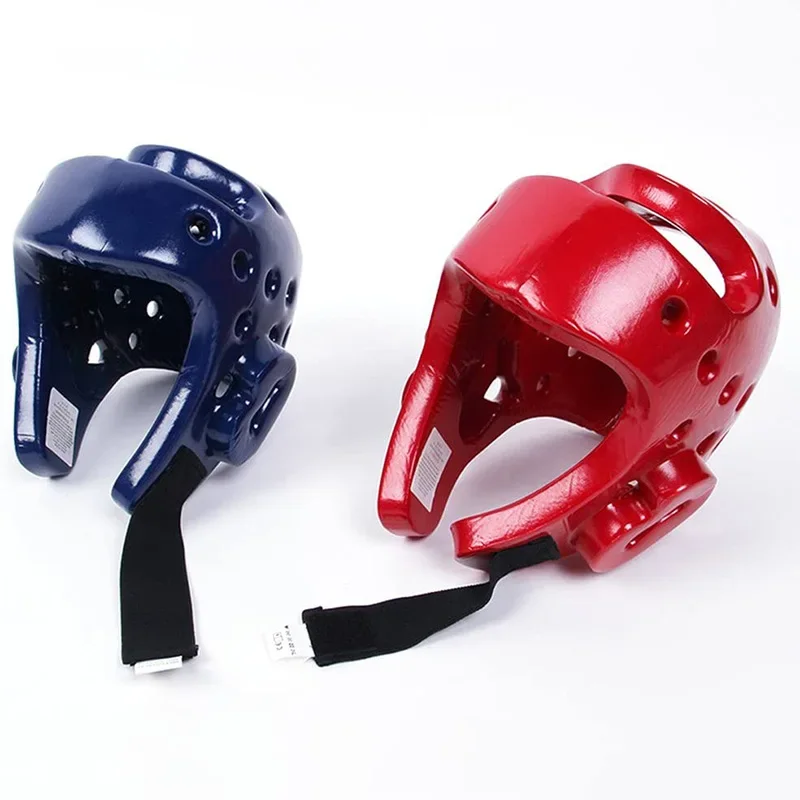 Kids Adults Taekwondo Headgear Professional Taekwondo Helmet Head Protector MMA Helmets Boxing Karate Protection Gear Blue Red