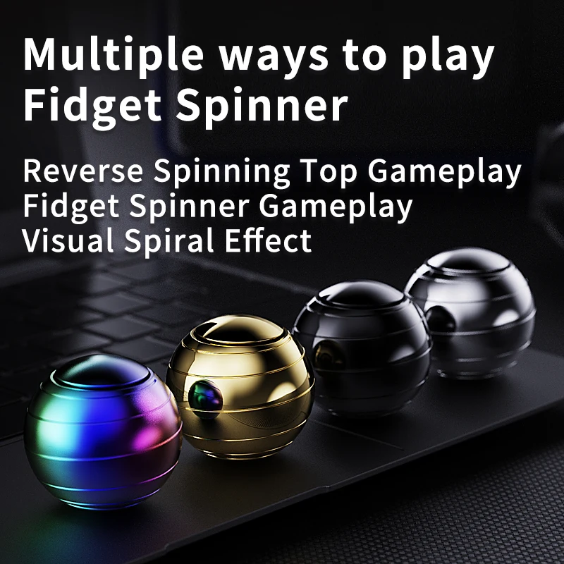 Portable EDC fidget spinners metal stress-relieving toys Wonderful stress-relieving gadgets adults Desktop rotating toys