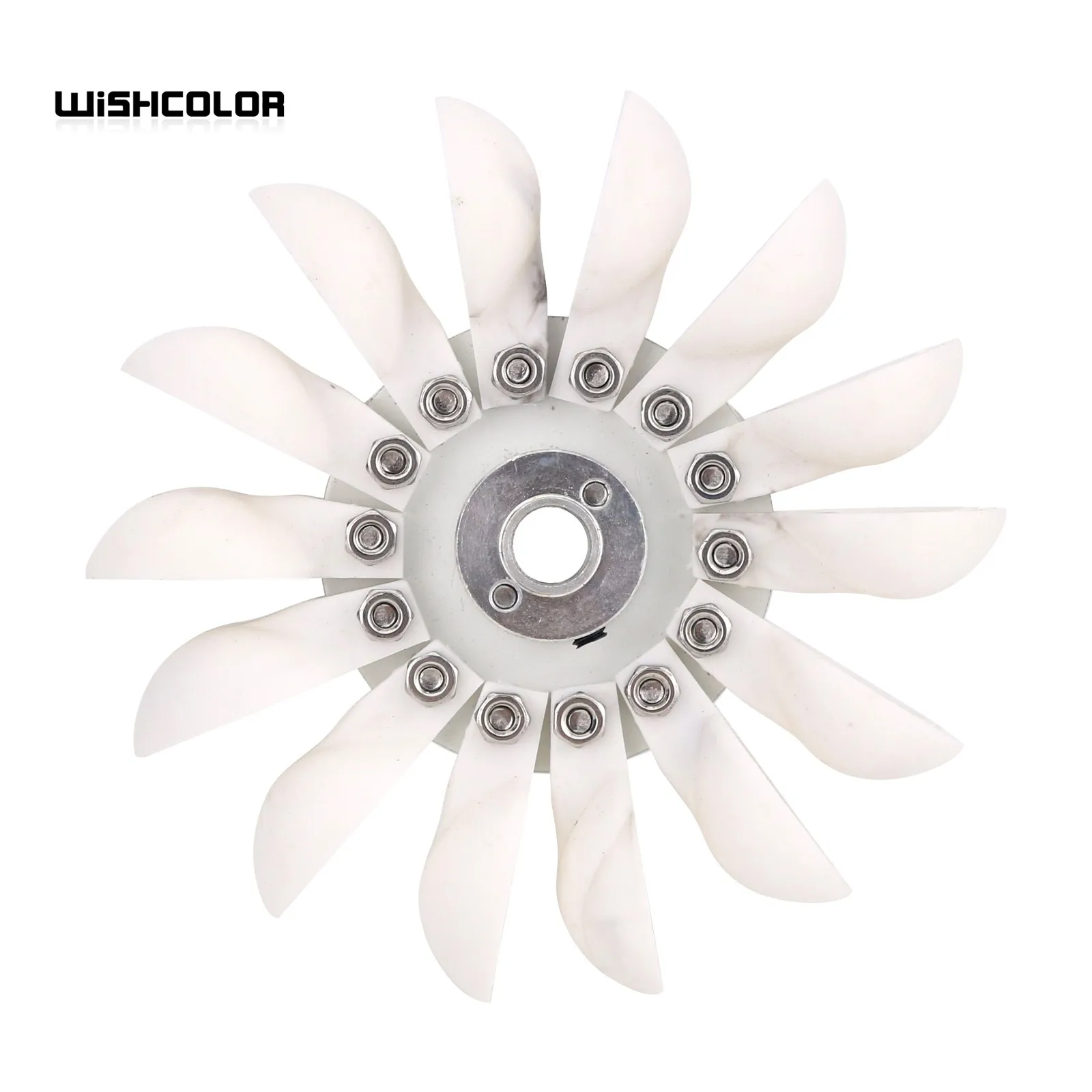 Wishcolor Pelton Wheel Turbine Pelton Water Wheel 96mm/3.8" in External Diameter Used to DIY Hydro Generators 2