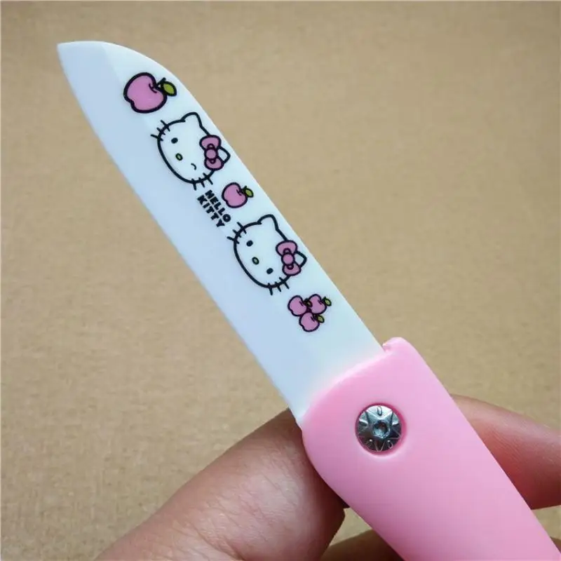 Cartoon Animation Hello Kitty Knife 7 Pcs/set Cleaver Cute Kitchen Knife  Kitchen Home Cartoon Fruit Knife Peeler