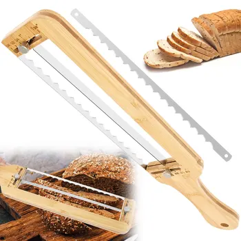 Adjustable Wooden Bread Slicer 1
