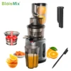 BioloMix Cold Press Juicer with 75mm Feed Chute, 200W 40-65RPM Powerful Motor Slow Masticating Juice Extractor Fits Whole Fruits 1