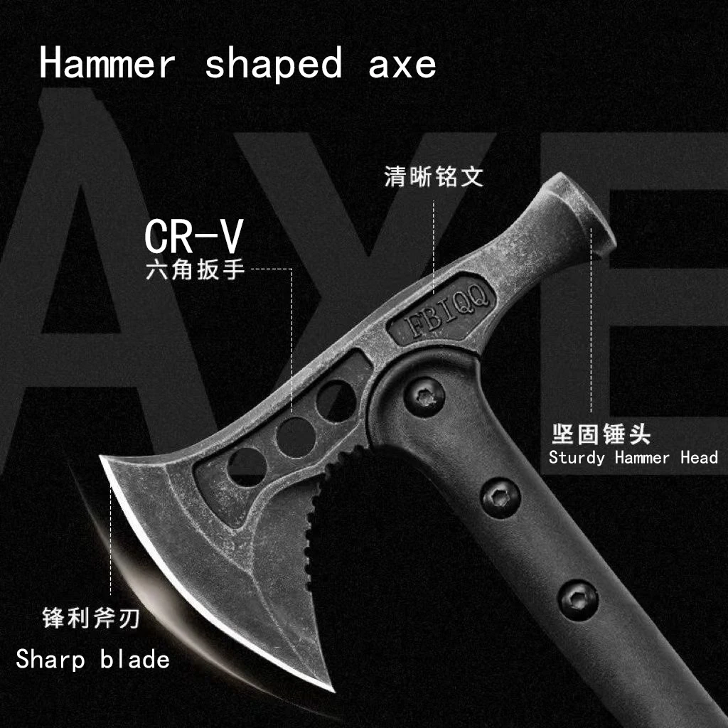 Kaishan Hand Axe Tactical Weapon Multi functional Logging Outdoor Self Defense Firefighting Axe Outdoor 4