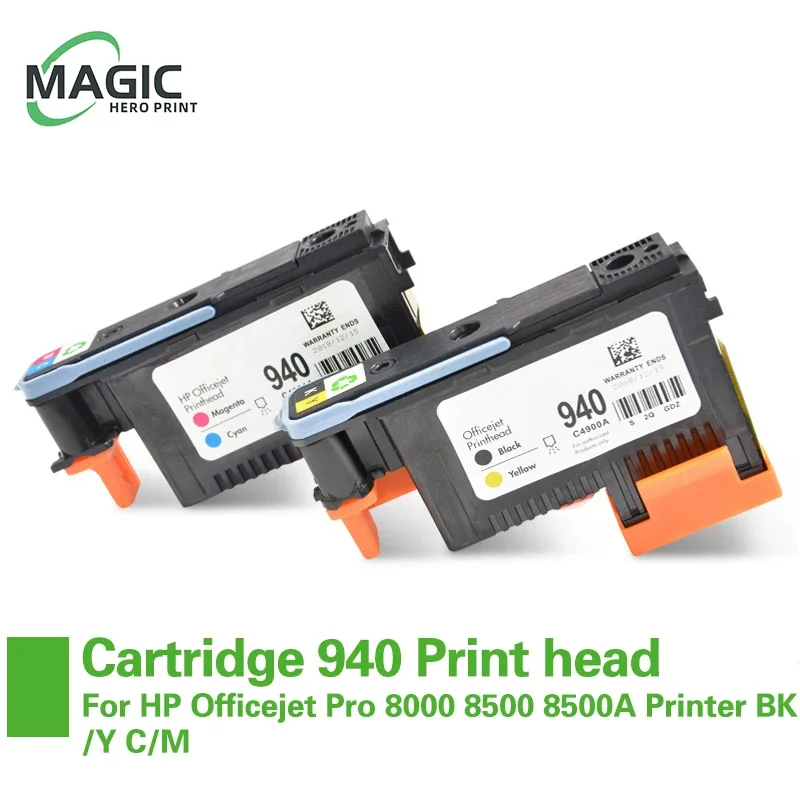 

NEW 2PCS C4900A C4901A For HP 940 Printhead 940 HP940 Print Head For HP Officejet Pro 8000 8500 8500A Printer BK/Y C/M