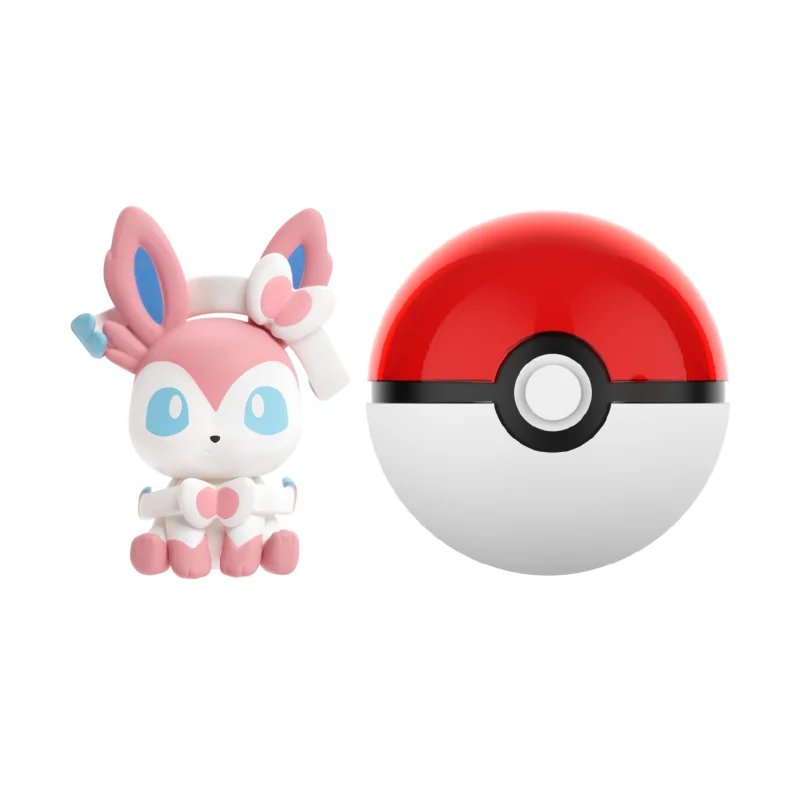 Pokemon Anime Figuren Blind Poke Ball Mini Puppen Original Echte Gengar Bulbasaur Sylveon Auto Modell Desktop Ornament Spielzeug Geschenk – Detail 11