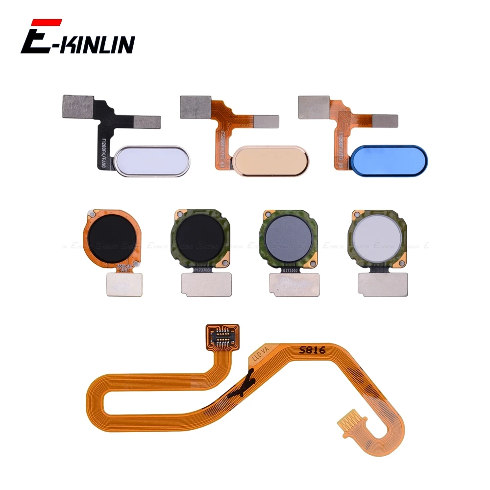Fingerprint Touch Id Connettore Home Button Sensor Menu Connection Ribbon Flex Cable Per Huawei Honor View 20 10 9I 9 Lite