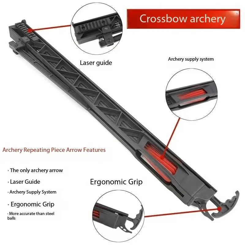 Description Picture 6 of itemArchery Arrow Track Compound Bow, Recurve Bow, Arrow Launcher, Pure Carbon Arrows for Hunting, Shooting, Orbital, 6Pcs