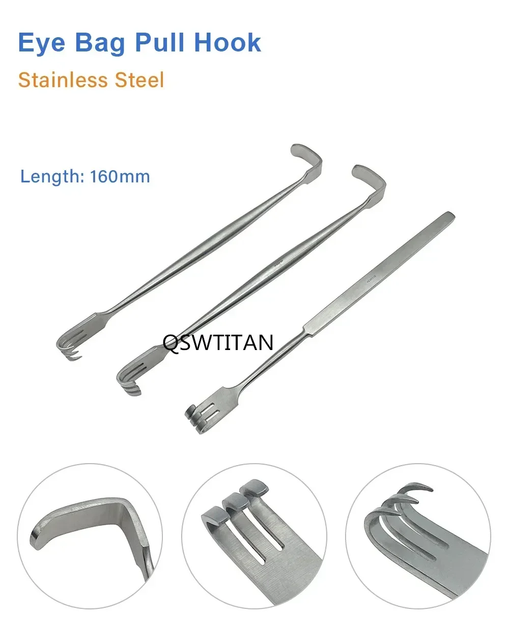 Eyelid Bag Retractor Ophthalmology Pulling Hooks Surgery Double Eyelid Ophthalmic Surgical Instrument ophthalmic microsurgical scissors ophthalmic surgical instruments