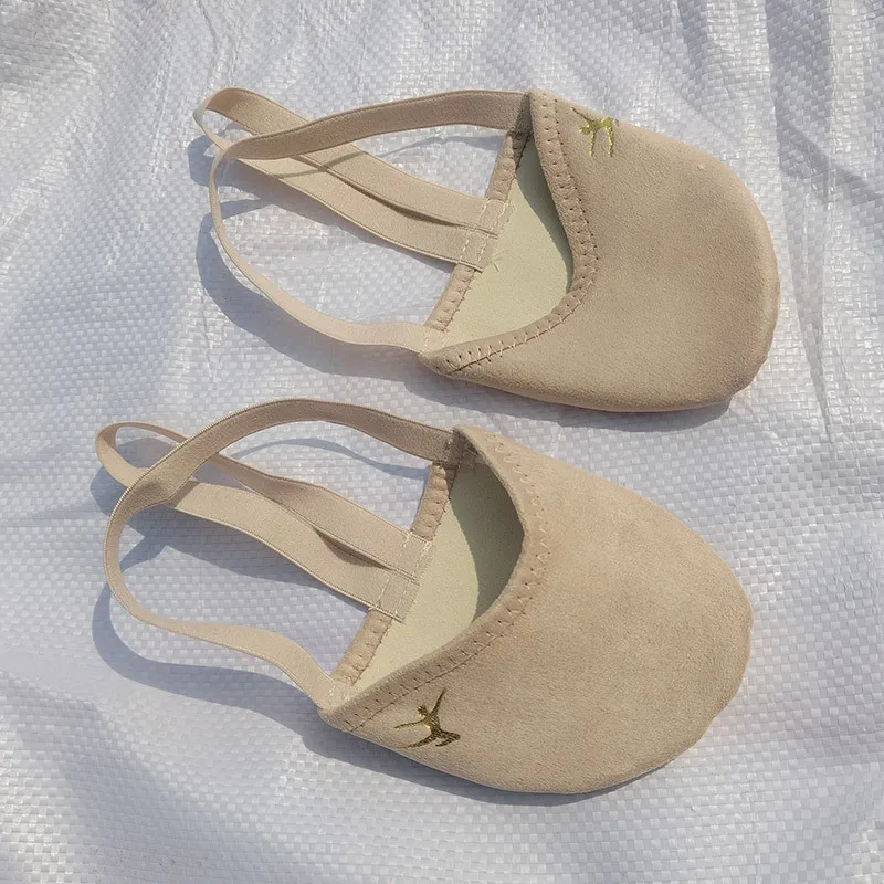 נעלי גימנסטיקה אלסטיות חצי נעל בלט נעלי ריקוד לילדות נשים נעלי בטן
