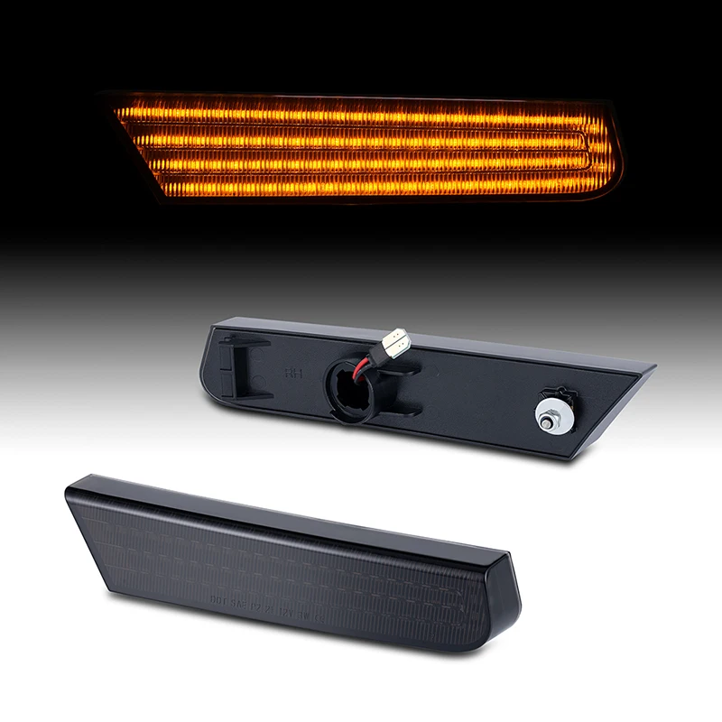 2Pcs For Nissan Xterra 2002-2004 LED Front Bumper Side Marker Lights Car Turn Si