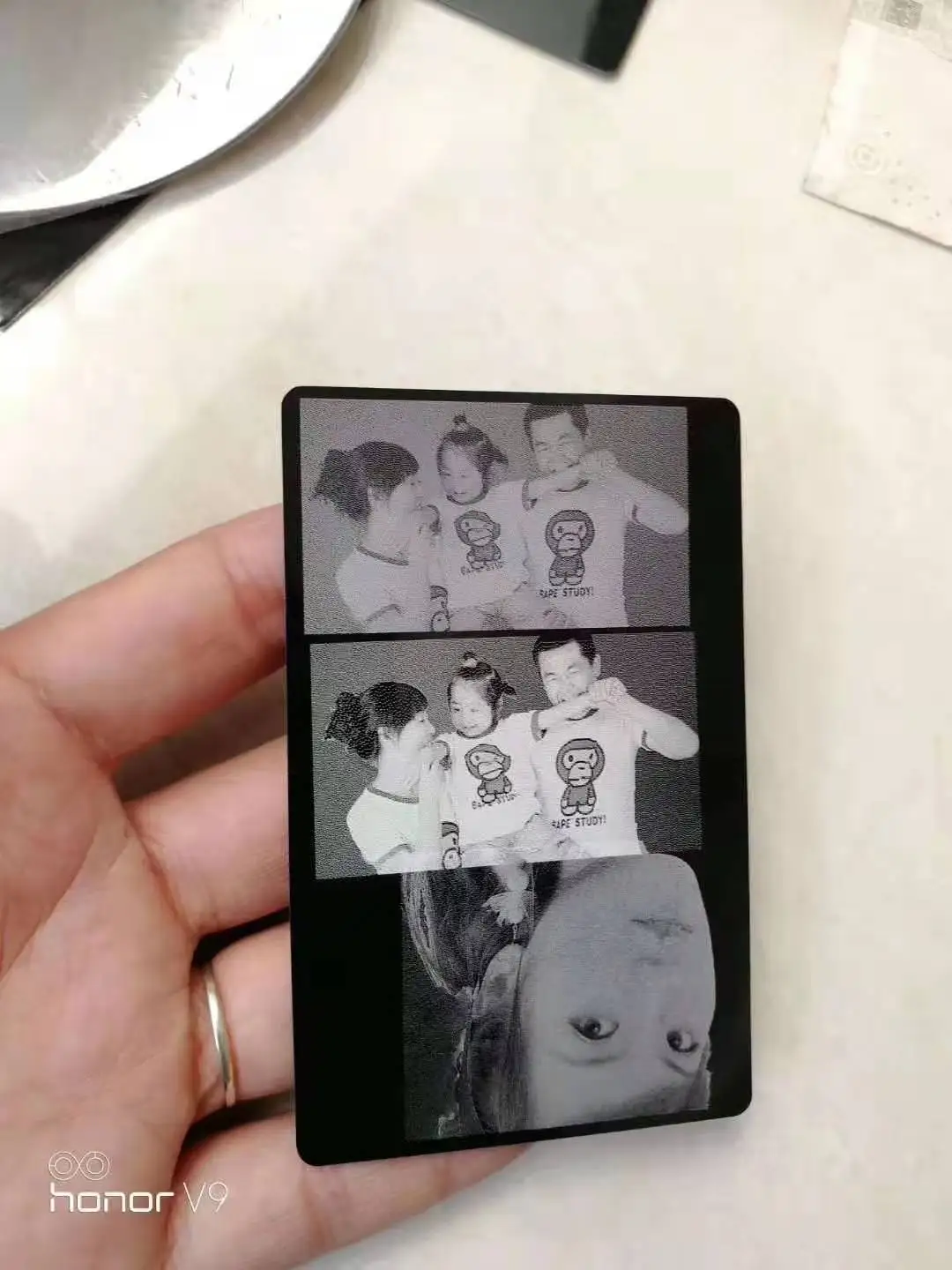 금속 명함 DIY 각인 DIY 카드 사무용품, 알루미늄 블랭크 레이저 각인 카드, 로트 당 1000 개