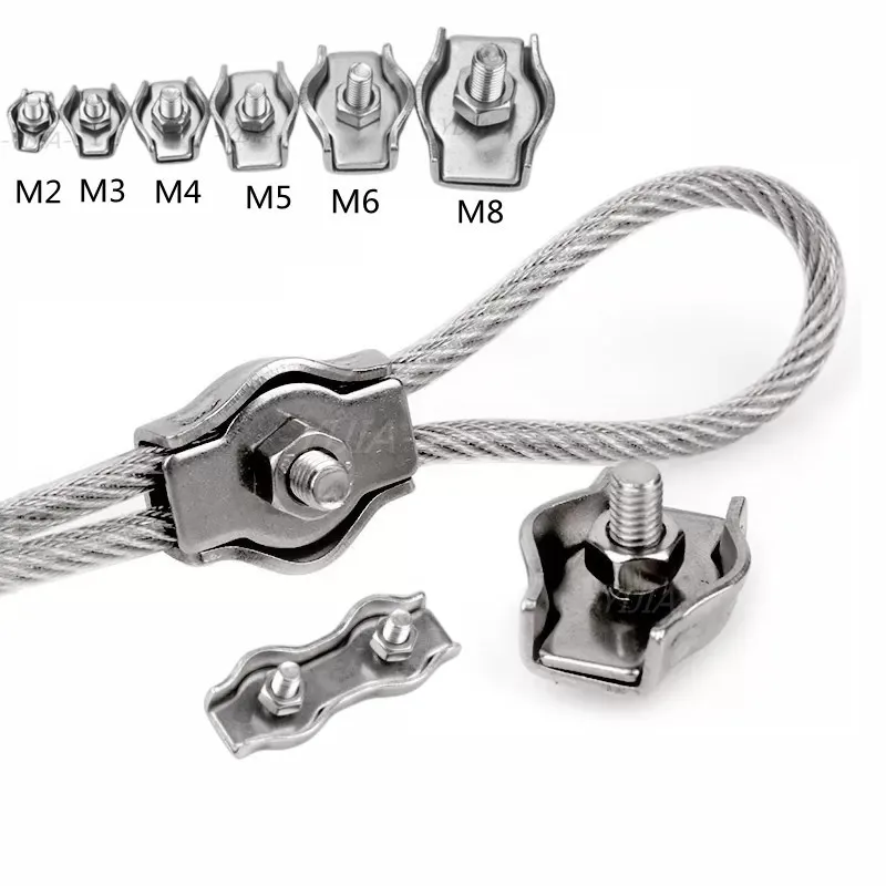 Clipsdecâblemétalliqueétanchesenacierinoxydable,1à5pièces,poignéessimples/Double,serre-câble,verrouillagedemandrin,fixationdematérieldefildecâbleM2-M6-AliExpress13