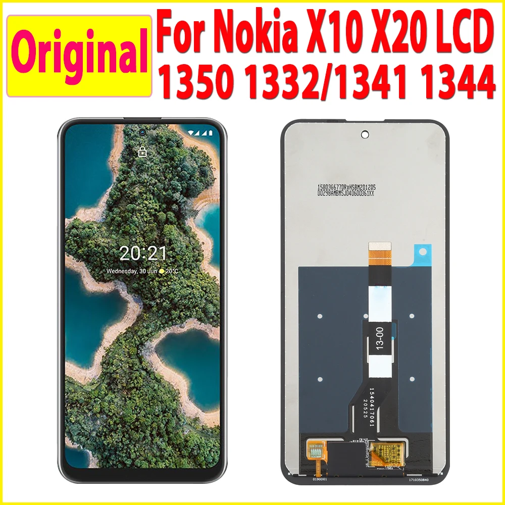 ЖК-дисплей 6 67 дюйма X100 для Nokia X20 TA-1341 TA-1344 сенсорный экран X10 TA-1350 TA-1332 ЖК-дигитайзер