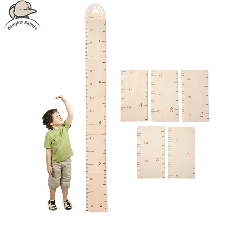 Baby Growth Memorial Children's Measuring Stick Wooden Baby Product  Pastable Height Ruler Baby Growing Up Souvenirs Baby Gift - AliExpress