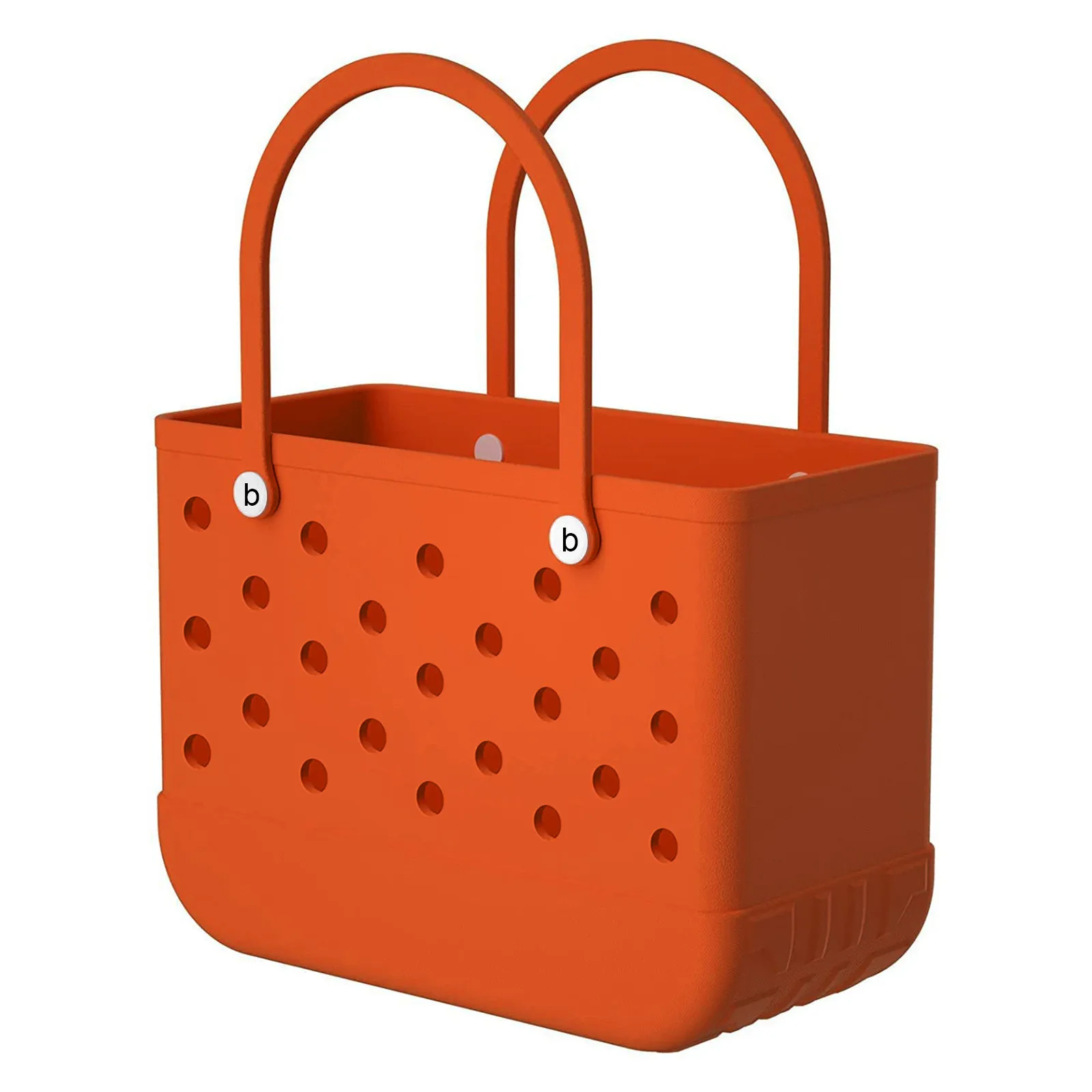 GBB Borsa da spiaggia leggera in gomma, grande, impermeabile, lavabile, per esterni, resistente, borsa aperta per viaggi, campeggio, spiaggia, sport, barca, piscina, palestra (bianco, XL), bianco