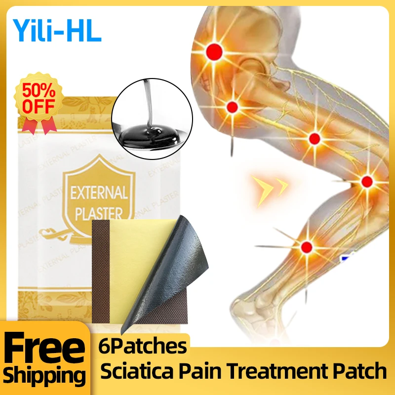 

Sciatica Nerve Pain Relief Patch Hip Joint Lumbar Disc Pellow and Piriformis Muscle Sciatic Nerve Pain Treatment Herbal Plaster