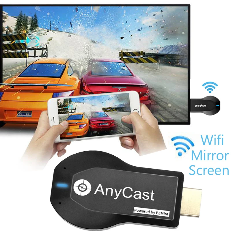 Anycast M2 Plus Miracast TV Stick Adapter Wifi Mirror Display Receiver Dongle Chromecast Wireless 1080p for ios android mirascreen g15 2 4ghz dual core 4k wireless wifi dongle receiver hdtv stick anycast dongle for chromecast