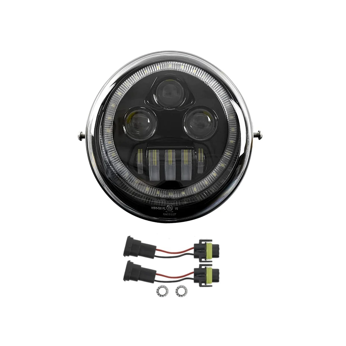 

LED Head Light Front Lamp with High Low Beam Halo DRL for V-Rod VRod VRSCA VRSCF Street Rod 2002-2017 Accessories