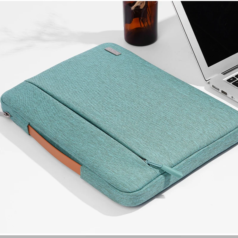 Multi-Pocket Shockproof Laptop Sleeve with Handle