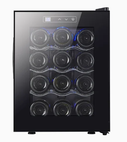 Wine refrigerator, electronic temperature control, LED light, air-cooled frost-free, wine wine cooler small home use