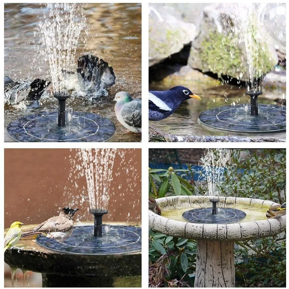 Eco-Friendly Floating Solar Fountain Pumps for Bird Baths, Garden Pools & Pond Decor