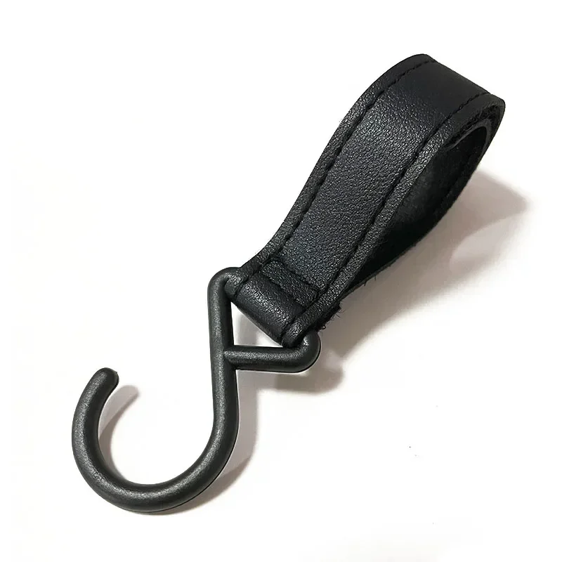 PU Leather Baby Stroller Hook Accessories Plastic Hanger 1/2pcs stroller accessories stroller hooks