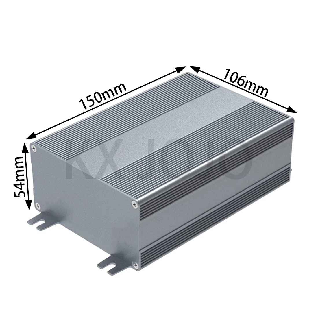 Caixa Dividida de Alumínio para o Projeto Eletrônico Case Impermeável Instrumento do Pwb tipo Cinzento Faça Você Mesmo 106*54*150 mm