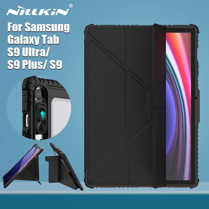 Nillkin Per Samsung Galaxy Tab S9 Custodia Ultra Magnetica Per Galaxy Tab S9 Plus / S9 Custodia Protettiva Per Fotocamera Pieghevole Multi-Angolo