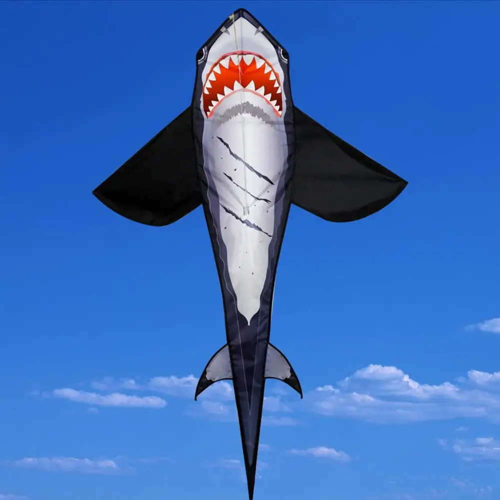 Outdoor Adventure Kite Shark-shaped Cartoon Animal Kite for Kids Adults Lightweight Easy to Fly Large Size Recreational Flying 3