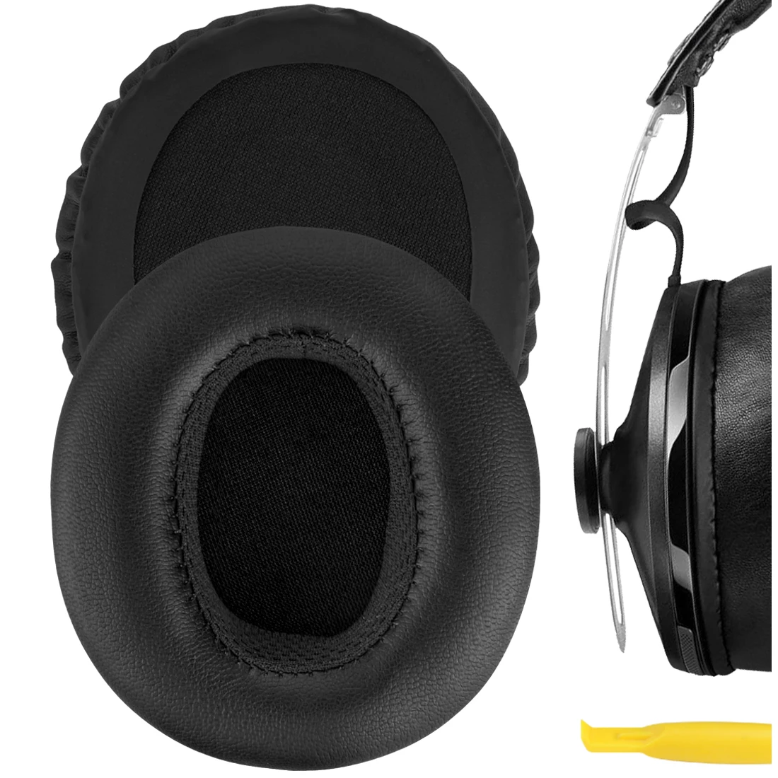 

Geekria Earpads for Sennheiser Momentum Over-Ear Replacement Headphones Protein Leather Ear Pads Cover Cushions Foam Earmuff