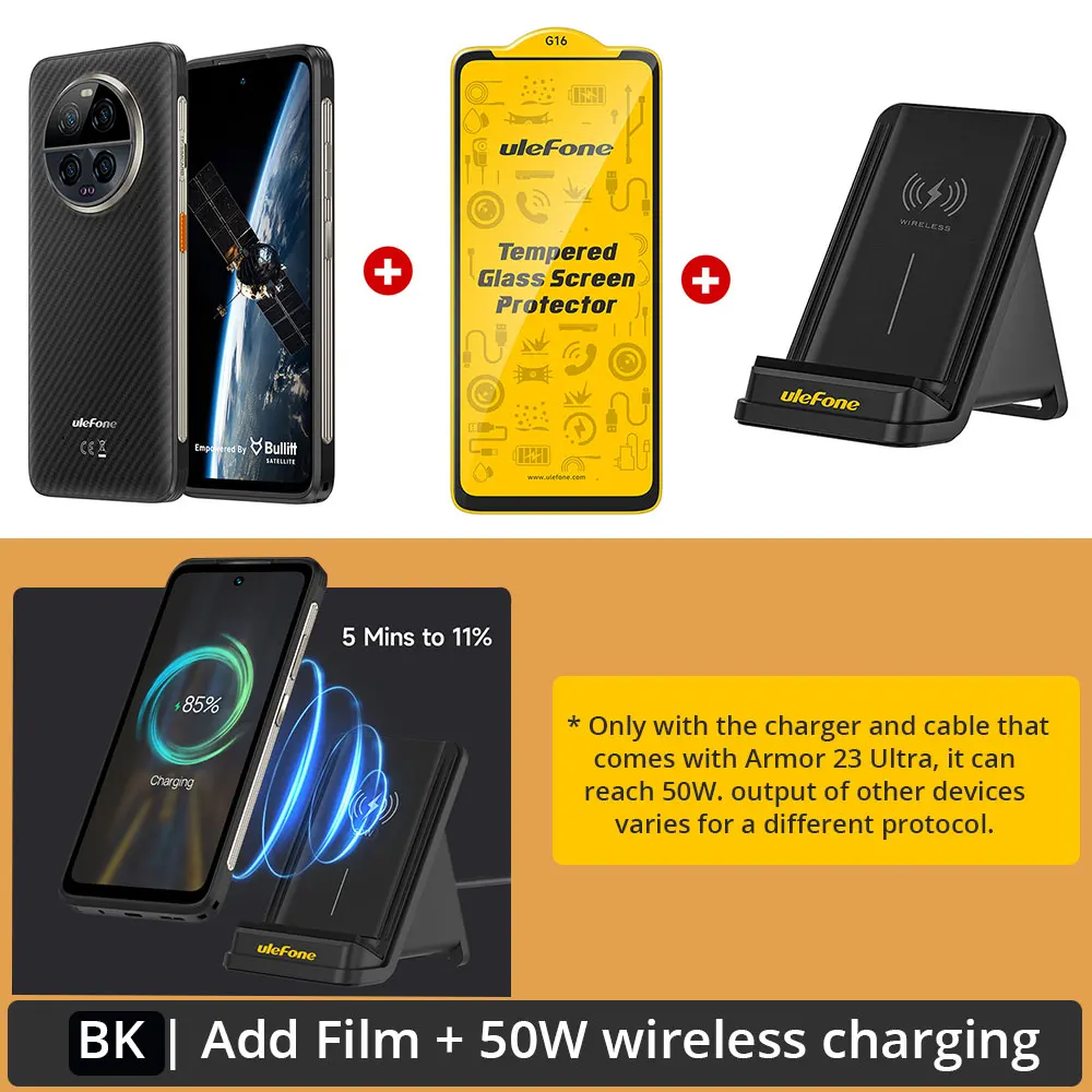 Ulefone Armor 23 Ultra 5G Rugged Phone Satellite Message 120W