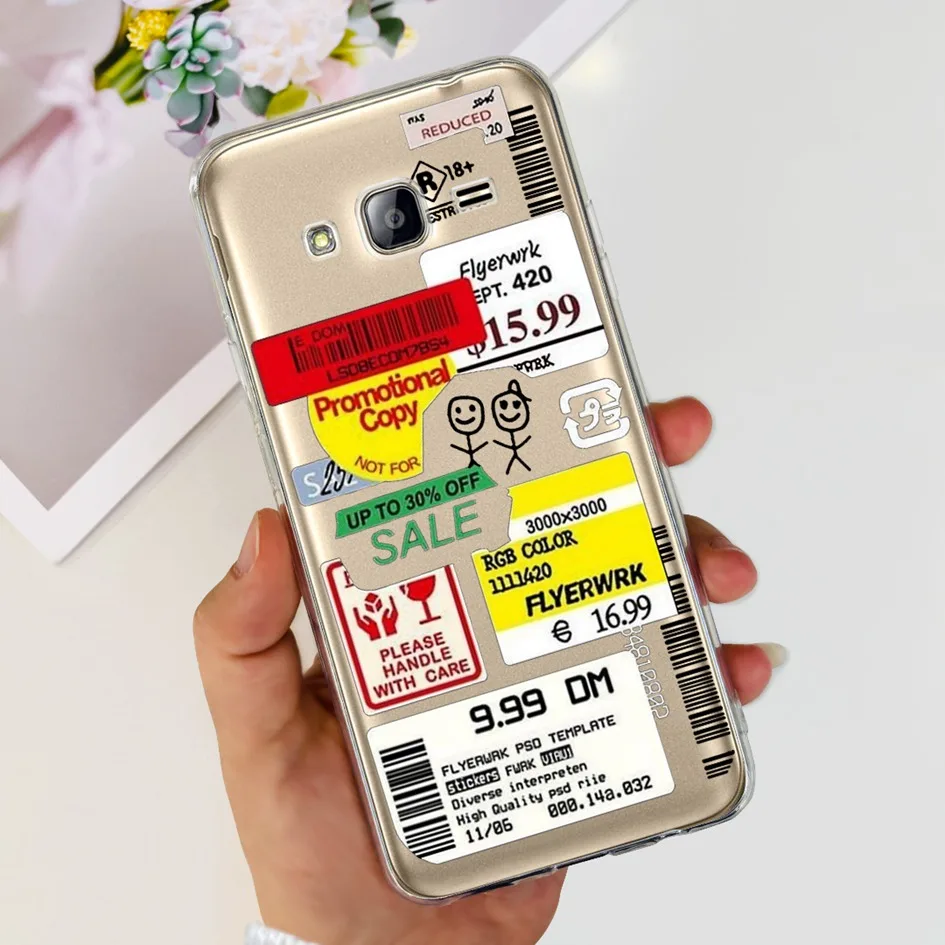 Clear Flower Design Soft TPU Silicone Phone Case