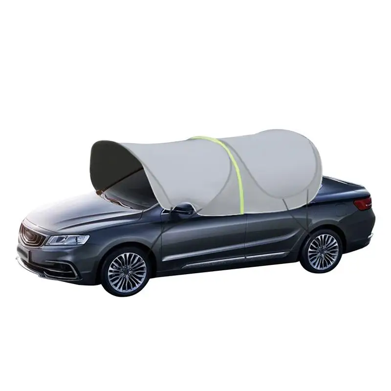 

Car Umbrella Sunproof Universal Car Tent Movable Carport Folded Portable Automobile Protection Car Umbrella Sunproof Car Canopy