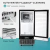 Commercial Under Counter Ice Maker Machine, 80 Lbs/Day Auto-Cleaning & 24H Timer,Drain Pump 6