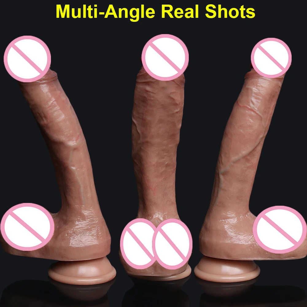 Skin Feeling Realistic Dildo Soft Silicone Gag Big Penis With Suction Cup Sex Toys Female Strapon Masturbators For Women And Man sex toys