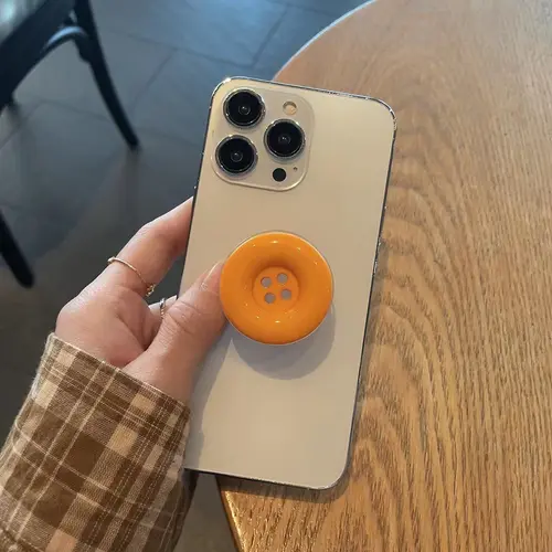 Korean 3D Cute Candy Buttons Bracket Phone Grip Tok Griptok Holder Ring For iPhone 16 Pro Accessories Phone Stand Holder Bracket - Image 17