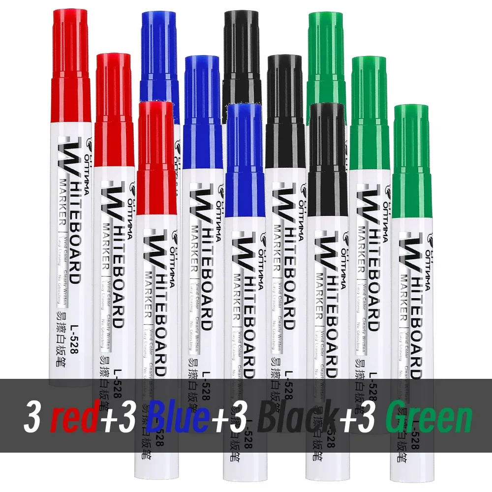Erasable Whiteboard & Blackboard Marker Pens for Office, School, and Art