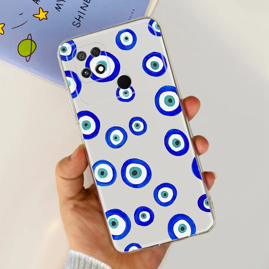 Cute Painted Soft Silicone TPU Back Cover for Xiaomi Poco C40 Phone