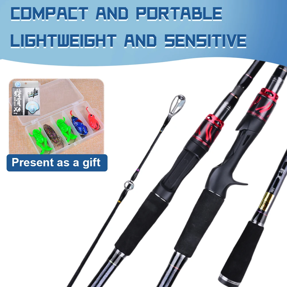 1.8M Fishing Rod 4 Section Spinning Casting Lure Fishing Rod Ultralight Portable Pole for Freshwater Saltwater