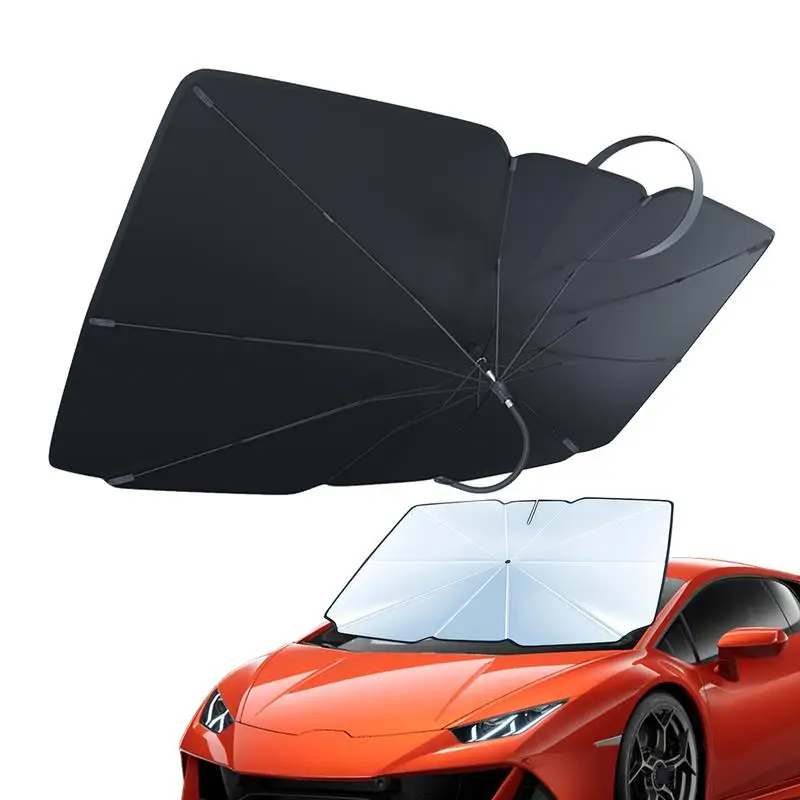 

Auto Car Sunshade Retractable Sunscreen Heat Insulation Front Windshield Parasol Effortless Use Auto Automobiles Accessories