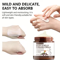Crème raffermissante pour contrôle abdominal - 60g, extrait de plante hydratant et hydratant en profondeur, sans alcool, adaptée à tous les types de peau, sans épices, améliore l'élasticité de la peau 5