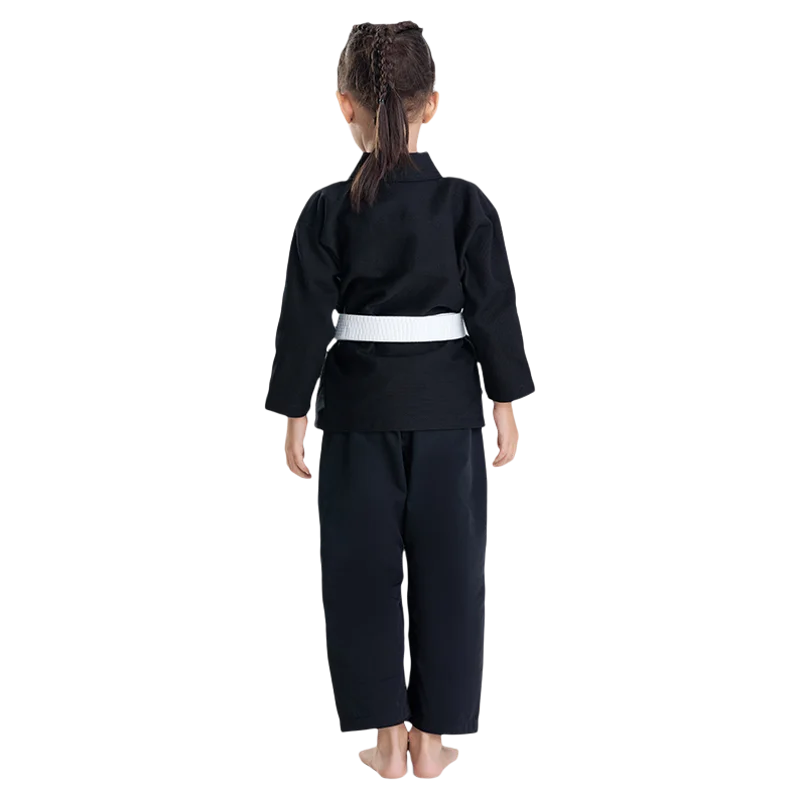 Kinder-Trainingsanzug für Brasilianisches Jiu-Jitsu BJJ und Judo ohne Gürtel, Standard-Profi-Uniform für Jungen und Mädchen – Detail 7