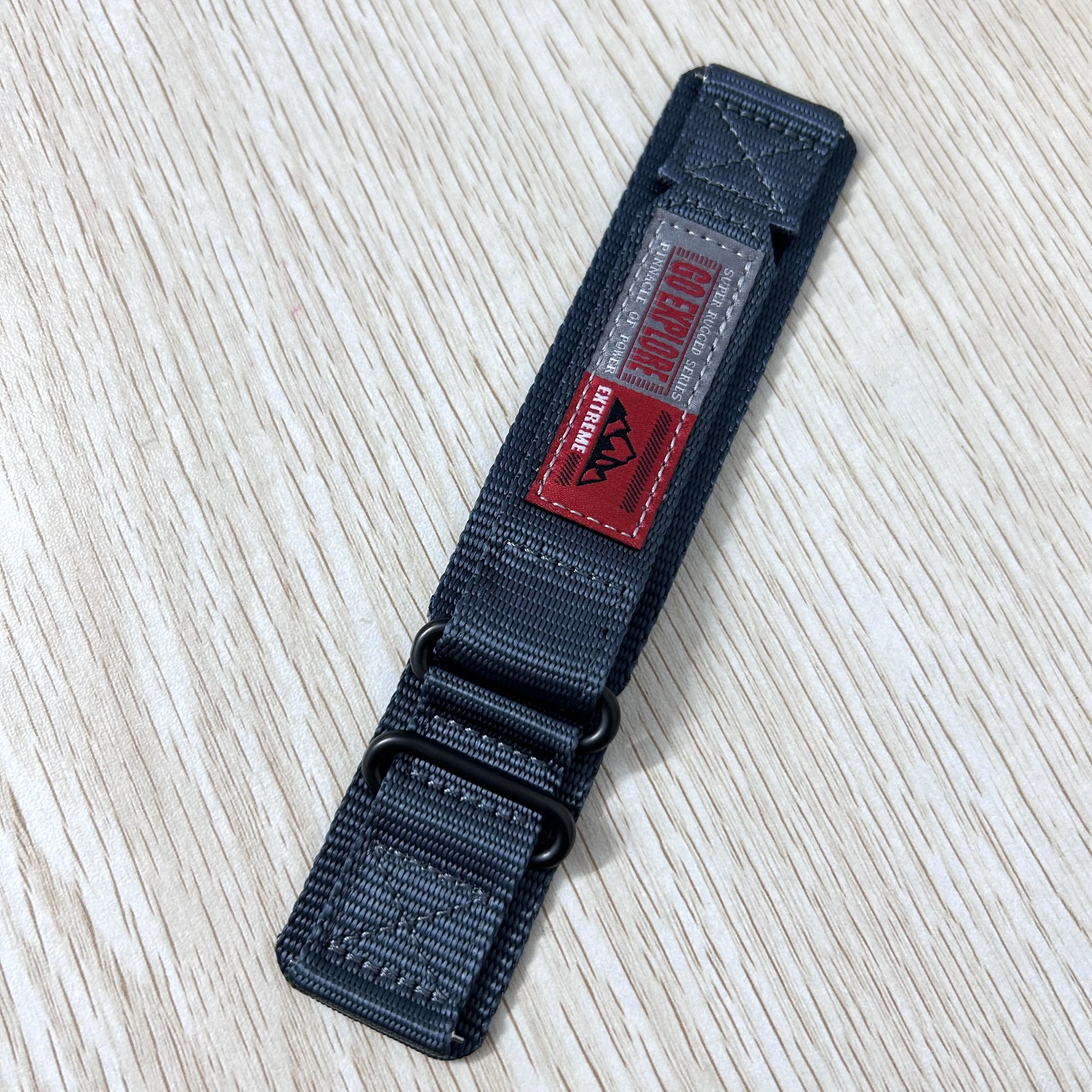 Nylon Velcro Loop Watch Strap, 22mm