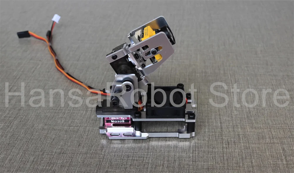 DC 4.8-5V Air Unit Aerial Camera Gimbal Bracket FPV Drone Head Tracker Dual Axle 9G Servo PTZ Support with 5V Fan Radiator