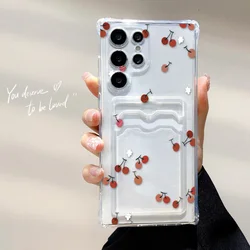 Floral Card Holder Soft TPU Phone Case Cover - Galaxy A05 (VA97)