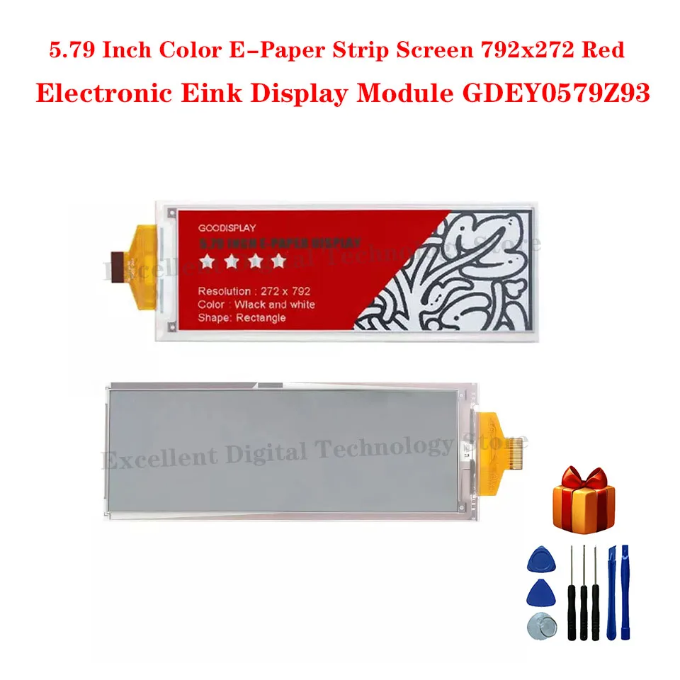 579InchColorEPaperStripScreen792x272RedElectronicEinkDisplayModuleGDEY0579Z93.jpg